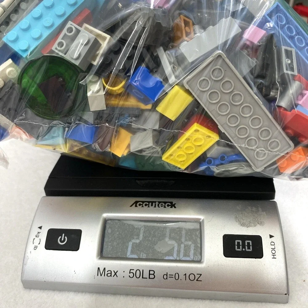 2 lb Lego Pieces Mixed Random Blocks & Assorted Pieces 2 Lego Figures #3‎